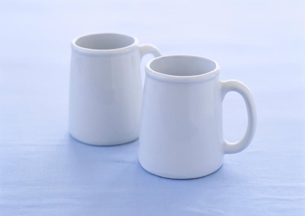 Speckled ceramic mug with a generous handle