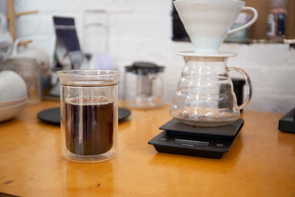 Pour-over coffee dripper, carafe, and filter set